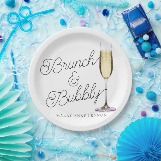 Budget Brunch und Bubbly Cocktail Pappteller (Party)