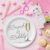 Budget Brunch und Bubbly Cocktail Pappteller (Party)