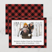 Budget Buffalo Kariertes Foto Red Black Holiday Ca (Vorne/Hinten)