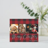 Budget Buffalo Karo 3 Foto Frohe Weihnachten (Stehend Vorderseite)