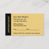 Budget Bulk Office Appointment Reminder Cards Terminkarte (Vorderseite)