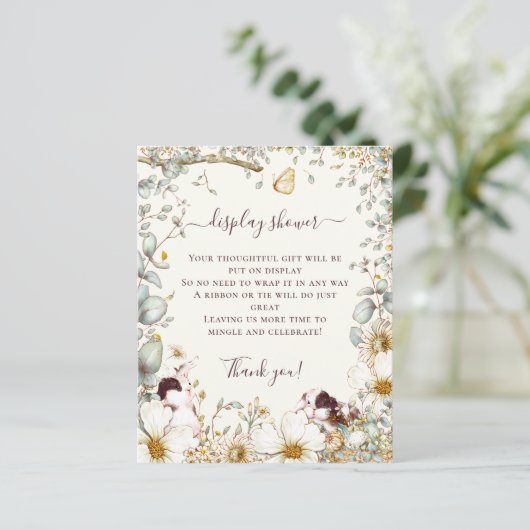 Budget Bunnies Girl Boy Baby Display Dusche (Stehend Vorderseite)