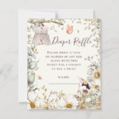 Budget Bunny Diaper Raffle Baby Girl Dusche (Vorderseite)