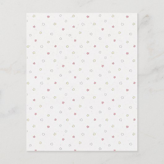 BUDGET Bunny Floral Baby Dusche per Mail (Rückseite)