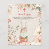 Budget Bunny Girl Christening Taufe Vielen Dank (Vorderseite)