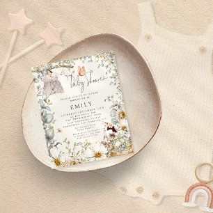 Budget Bunny Kleid Baby Shower Creme Einladung