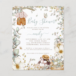 Budget Bunny Sage Boy Kinderdusche Einladung