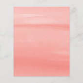 Budget Bunny & Watercolor Blume Girl Baby Dusche (Rückseite)