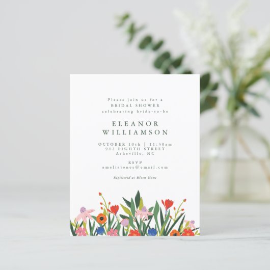 Budget Bunte Gartenanlage Blumenladen Brautparty (Stehend Vorderseite)