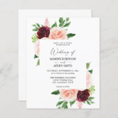 Budget Burgund & Blush Pink 4 Blumenzwiebeln (Vorne/Hinten)