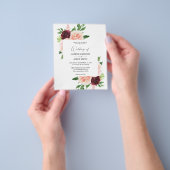 Budget Burgund & Blush Pink 4 Blumenzwiebeln Flyer (Gruppe)