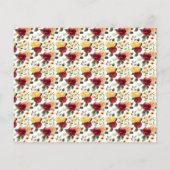 Budget Burgund & Gelb Blumenbrunch & Bubbly (Rückseite)