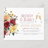 Budget Burgund & Gelb Blumenbrunch & Bubbly (Vorderseite)