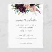 Budget Burgund & Light Pink Blütenbraun Save the D (Vorderseite)