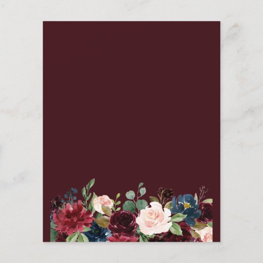 Budget Burgund & Marine Bestätigung Einladung (Rückseite)