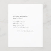 Budget Burgund & Pink 6 Brautparty Flyer (Hinten)