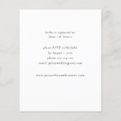 Budget Burgund & Pink Floral Ele Brautparty 3 (Rückseite)