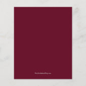 Budget Burgund Silver Business Jubiläum Einladung (Rückseite)