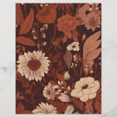 Budget Burgund Wildblumen Hochzeit Flyer (Hinten)