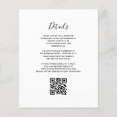 Budget Burgundy Agate Marble QR Code Wedding (Rückseite)