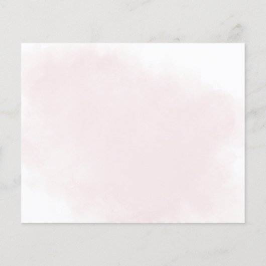 Budget Burgundy Blush Bloral Save the Date (Rückseite)