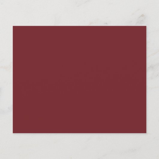 Budget Burgundy Blush Bloral Save the Date (Rückseite)