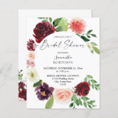 Budget Burgundy Blush Pink 4 Brautparty (Vorne/Hinten)