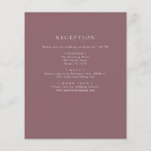 Budget Burgundy Boho Floral All in One Wedding (Rückseite)