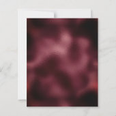 Budget Burgundy Imitats Foil Silver Floral Wedding (Rückseite)