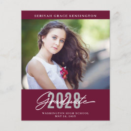 Budget Burgundy Moderner Eleganter Abschluss