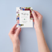 BUDGET Burgundy Navy Blumenaufenthalte Fl. Flyer (Gruppe)