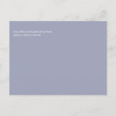 Budget Burgundy Orange Fall Floral Wedding Postkarte (Rückseite)