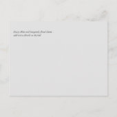 Budget Burgundy Orange Fall Floral Wedding Postkarte (Rückseite)