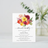 Budget Burgundy Orange Yellow Pink Brunch Bubbly (Stehend Vorderseite)