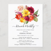 Budget Burgundy Orange Yellow Pink Brunch Bubbly (Vorderseite)