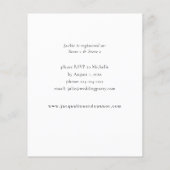 Budget Burgundy & Pink Ele Floral Brautparty Flyer (Hinten)