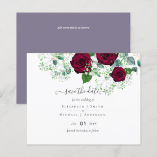 BUDGET Burgundy Rose Eukalyptus Wedding