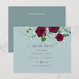BUDGET Burgundy Rose Eukalyptus Wedding
