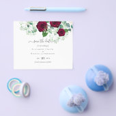 BUDGET Burgundy Rose Eukalyptus Wedding Flyer (Einzeln)