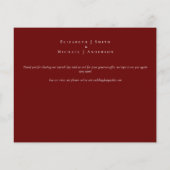 Budget Burgundy Rose Sonnenblumen Danke FOTO Flyer (Hinten)