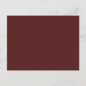 Budget Burgundy UAWG Monochrome Elegant Einfach Postkarte (Vorderseite)