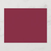 Budget Burgundy Watercolor Floral Brautparty (Rückseite)