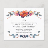 Budget Burnt Orange Green Wedding Einladungen (Vorderseite)