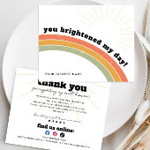 Budget Business Danke Retro Boho Rainbow Sun