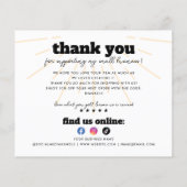 Budget Business Danke Retro Boho Rainbow Sun (Rückseite)