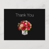 Budget Business Floral Vielen Dank Postkarten (Vorderseite)