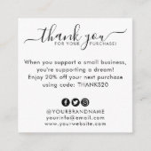 Budget Business Logo Company Custom Vielen Dank Ka Begleitkarte (Vorderseite)