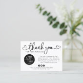 Budget Business-Logo Social Media-Herzbuch Visitenkarte (Stehend Vorderseite)