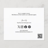 Budget Business Logo Social QR Code Vielen Dank Flyer (Hinten)