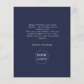 Budget Business Logo Weihnachten Modern Team Foto (Rückseite)